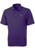 Colorado Rockies Cutter and Buck Virtue Eco Pique Polo Shirt - Purple