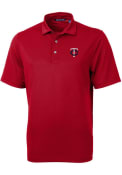 Minnesota Twins Cutter and Buck Virtue Eco Pique Polo Shirt - Red