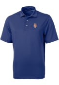 New York Mets Cutter and Buck Virtue Eco Pique Polo Shirt - Blue