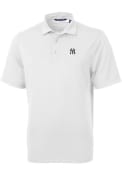 New York Yankees Cutter and Buck Virtue Eco Pique Polo Shirt - White
