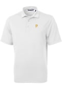 Pittsburgh Pirates Cutter and Buck Virtue Eco Pique Polo Shirt - White