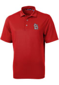 St Louis Cardinals Cutter and Buck Virtue Eco Pique Polo Shirt - Red