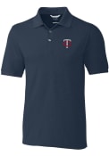 Minnesota Twins Cutter and Buck Advantage Polo Shirt - Navy Blue