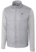 Toronto Blue Jays Cutter and Buck Stealth Hybrid Quilted Full Zip Jacket - Grey