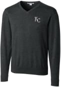 Kansas City Royals Cutter and Buck Lakemont Sweater - Charcoal