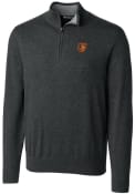 Baltimore Orioles Cutter and Buck Lakemont 1/4 Zip Pullover - Charcoal