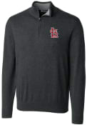 St Louis Cardinals Cutter and Buck Lakemont 1/4 Zip Pullover - Charcoal