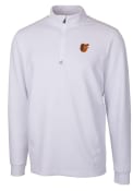 Baltimore Orioles Cutter and Buck Traverse Stretch Pullover Jackets - White