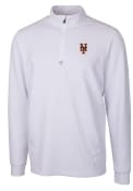 New York Mets Cutter and Buck Traverse Stretch Pullover Jackets - White