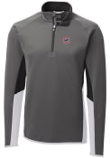 Chicago Cubs Cutter and Buck Traverse Colorblock 1/4 Zip Pullover - Grey
