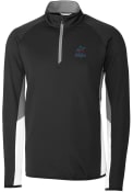Miami Marlins Cutter and Buck Traverse Colorblock 1/4 Zip Pullover - Black