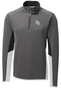 Tampa Bay Rays Cutter and Buck Traverse Colorblock 1/4 Zip Pullover - Grey