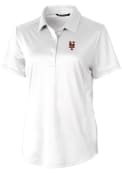 New York Mets Womens Cutter and Buck Prospect Textured Polo Shirt - White