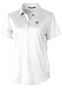 Toronto Blue Jays Womens Cutter and Buck Prospect Textured Polo Shirt - White