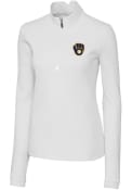 Milwaukee Brewers Womens Cutter and Buck Traverse 1/4 Zip Pullover - White