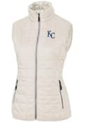 Kansas City Royals Womens Cutter and Buck Rainier PrimaLoft Puffer Vest - White