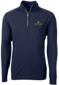 Notre Dame Fighting Irish Cutter and Buck Adapt Stretch 1/4 Zip Pullover - Navy Blue
