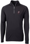 Ohio State Buckeyes Cutter and Buck Adapt Stretch 1/4 Zip Pullover - Black