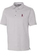Los Angeles Angels Cutter and Buck Forge Heathered Polo Shirt - Grey