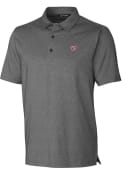 Washington Nationals Cutter and Buck Forge Heathered Polo Shirt - Charcoal
