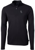 Chicago White Sox Cutter and Buck Virtue Eco Pique 1/4 Zip Pullover - Black