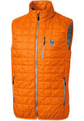 New York Mets Cutter and Buck Rainier PrimaLoft Puffer Vest - Orange