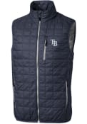 Tampa Bay Rays Cutter and Buck Rainier PrimaLoft Puffer Vest - Charcoal