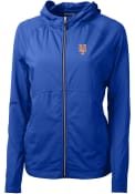 New York Mets Womens Cutter and Buck Adapt Eco Full Zip Jacket - Blue
