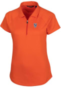 New York Mets Womens Cutter and Buck Forge Polo Shirt - Orange