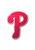 Sports Licensing Solutions Philadelphia Phillies Red Letter Shaped Car Emblem - Red