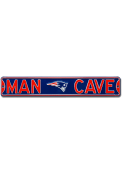 New England Patriots 6x36 Man Cave Street Sign