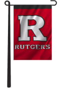 Rutgers Scarlet Knights 13x18 Red, Black Silk Screen Garden Flag
