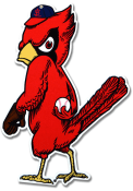 St Louis Cardinals 12 Steel Logo Sign