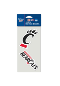 Black Cincinnati Bearcats 2pk 4x4 Die Cut Decal