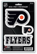 Sports Licensing Solutions Philadelphia Flyers 3 Pack Team Logo Auto Decal - Black