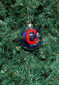 Cleveland Indians Tinsel Ball Ornament