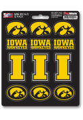 Sports Licensing Solutions Iowa Hawkeyes 12 Pack Mini Auto Decal - Black