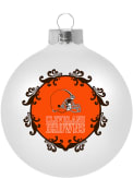 Cleveland Browns Large Glass Ball Ornament