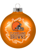 Cleveland Browns Small Glass Ball Ornament