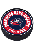 Columbus Blue Jackets Established Textured Hockey Puck