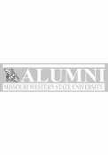 Missouri Western Griffons 3x10 White Alumni Auto Decal - White