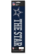 Dallas Cowboys 3x12 Slogan Auto Decal - Navy Blue