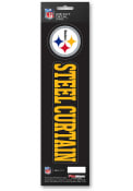 Pittsburgh Steelers 3x12 Slogan Auto Decal - Black