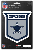 Dallas Cowboys 5x7.5 Shield Auto Decal - Navy Blue