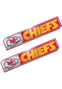 Sports Licensing Solutions Kansas City Chiefs 1.75x8.25 inch 2 Pack Truck Edition Car Emblem - Red