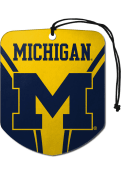 Michigan Wolverines Sports Licensing Solutions 2 Pack Shield Car Air Fresheners - Navy Blue