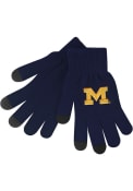 Michigan Wolverines Womens LogoFit iText Gloves - Navy Blue