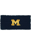 Michigan Wolverines Womens Adaline Twist Knit Earband - Navy Blue