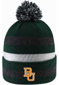 Baylor Bears LogoFit Primetime Striped Pom Knit - Green