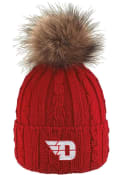 Dayton Flyers Womens LogoFit Alps Pom Knit - Red